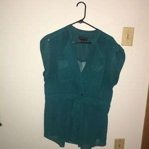 Forever 21, teal blouse